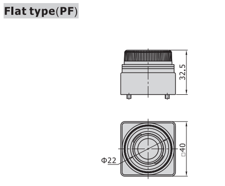 CM3PF05Y AIRTAC MANUAL VALVES, CM3 SERIES FLAT TYPE<BR>COMPACT 3 WAYS184:S297 2 POSITION N.C. , M5 PORTS YELLOW BUTTON